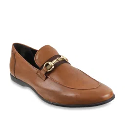 J. Fontini by Mochi Men's Tan Formal Loafers image 2