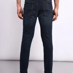 Lee Bruce Dark Blue Skinny Fit Lightly Washed Jeans image 2