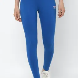 Allen Solly Blue Graphic Print Leggings image 1