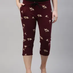 Kryptic Blue & Maroon Printed Capris - Pack of 2 image 3