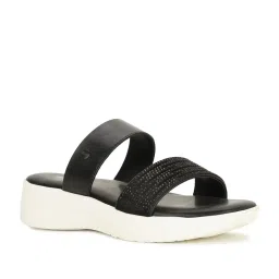 Bata Comfit by Bata Women's ARCHIE E 24 Black Casual Sandals image 1