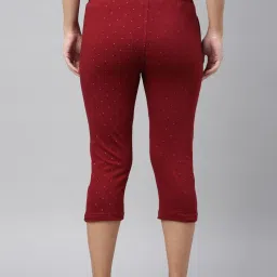 Kryptic Maroon & Pink Printed Pure Cotton Elasticated Waist Band Regular Fit Pyjamas - Pack of 2 image 2