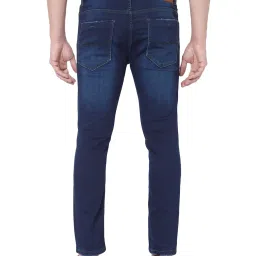 Mufti Blue Lightly Washed Slim Fit Jeans image 2
