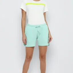 Allen Solly Light Green Regular Fit Shorts image 4