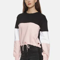 Campus Sutra Black Full Sleeves Sweatshirt image 3