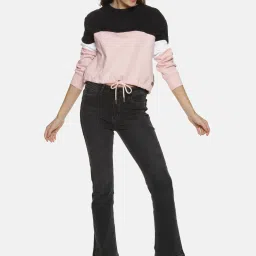 Campus Sutra Black Full Sleeves Sweatshirt image 4