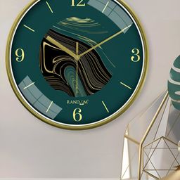 RANDOM Yellow & Green Printed Round Contemporary Wall Clock-picture-22