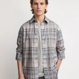 Rare Rabbit Purple Regular Fit Checks Shirt image 1