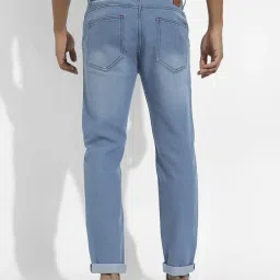 Campus Sutra Blue Regular Fit Distressed Jeans image 2