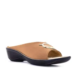 Khadim Women's Brown Casual Wedges image 2