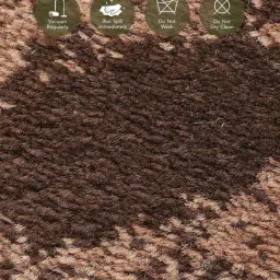 Obsessions Green & Beige Polypropylene Floral Runner - Small image 3