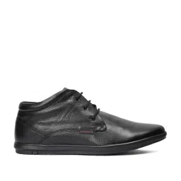 Red Chief Men's Black Derby Shoes image 2