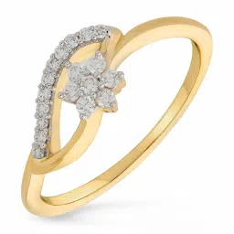 Malabar Gold and Diamonds 18k IGI Certified Diamond Yellow Gold Ring for Women image 1