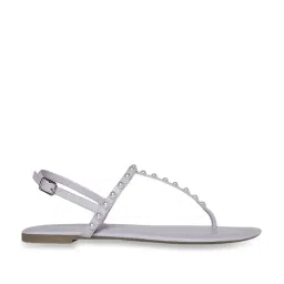 Forever Glam by Pantaloons Women's Lilac T-Strap Sandals image 2