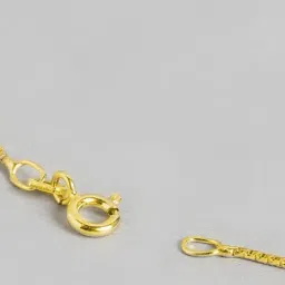 Zavya Minimal Dual Toned 925 Sterling Silver Anklet image 5