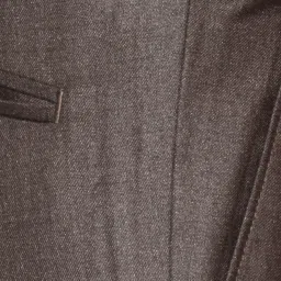 Van Heusen Brown Solid Pleated Slim Fit Trousers image 4