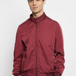 Duke Wine & Black Slim Fit Reversible Jacket image 1