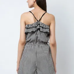 DODO & MOA Black & White Striped Playsuit image 2