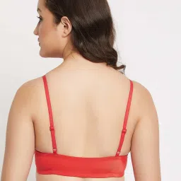 Clovia Red Plunge Bra image 2