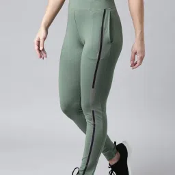 showoffff SHOWOFF Green Slim Fit Trackpants image 2