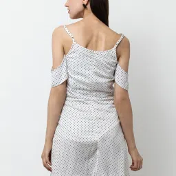 DODO & MOA White Printed Wrap Dress image 2