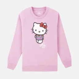Hello Kitty Printed Sweatshirt For Kids Girls-image-49