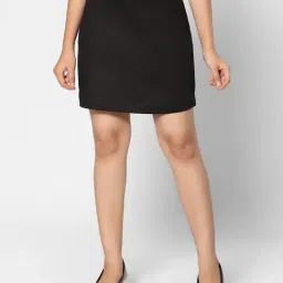TeenTrums Girls Black Solid Skirt-picture-30