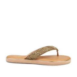 Inc.5 Women's Antique Gold Thong Sandals-picture-41