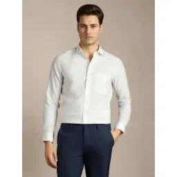 Louis Philippe White Cotton Regular Fit Shirt-picture-37