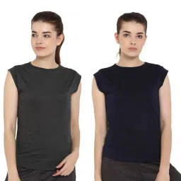 Appulse Charcoal & Navy Cotton T-Shirt - Pack of 2 image 1
