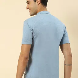 Monte Carlo Sky Blue Regular Fit Polo T-Shirt image 2