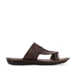 Bata Men's Brown Toe Ring Sandals image 1