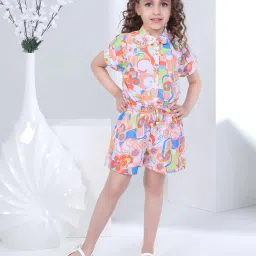 Peppermint Kids Multicolor Printed Jumpsuit image 1