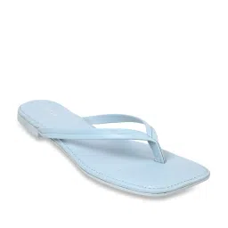 Mochi Women's Blue Thong Sandals image 2