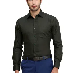 Raymond Green Cotton Slim Fit Shirt image 1