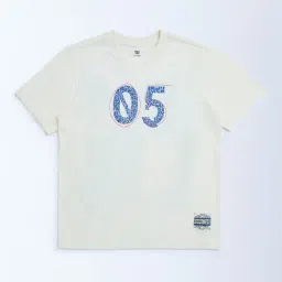 Y&F Kids by Westside Off-White Printed Cotton T-Shirt-picture-11