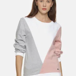 Campus Sutra Grey Full Sleeves Sweatshirt image 1