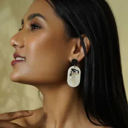 Joker & Witch Multi Vacation Vibe Lady In Dangler Earrings image 2