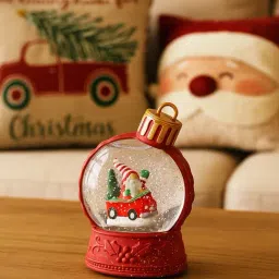 Westside Home Red Snow Globe Christmas Decoration-picture-17
