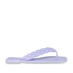 Forever Glam by Pantaloons Women's Lilac Thong Sandals image 2