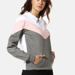 Campus Sutra Grey Full Sleeves Sweatshirt image 3