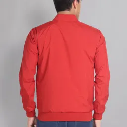 AD by Arvind Grey & Red Slim Fit Reversible Jacket image 2