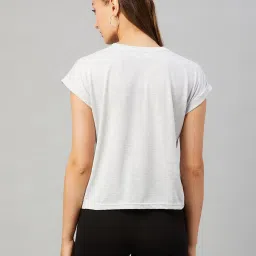 chimpaaanzee Chimpanzee Light Grey Printed T-Shirt image 2