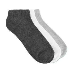 Honey by Pantaloons Multicolor Solid Socks - Pack of 3 image 2