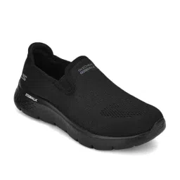 Skechers Men's GO WALK FLEX Black Walking Shoes image 2