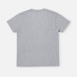 Pepe Jeans Kids Grey Melange Printed T-Shirt image 2