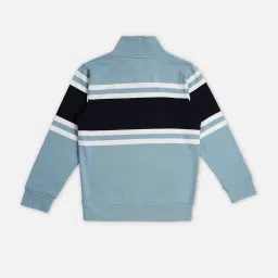 Pepe Jeans Kids Blue Striped Full Sleeves Sweatshirt image 2