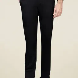 Peter England Black Slim Fit Trousers image 1