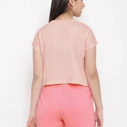 Lil Tomatoes Kids Pink Printed T-Shirt with Shorts image 2