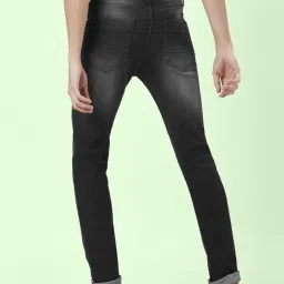 People by Pantaloons Dark Grey Slim Fit Distressed Jeans image 2
